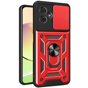 Протиударний броньований чохол із захистом камери для Motorola Moto G54 та G54 Power Armor Case Keysion red