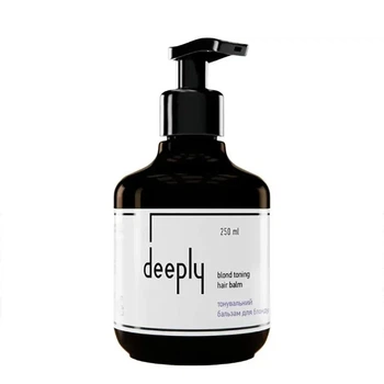 Тонировочный бальзам для блонда deeply blond toning hair balm для устранения нежелательной желтизны 250 мл