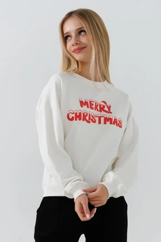 Свитшот с принтом для девочки Atabey 10708.2 146 см Молочный (NY) shop (2000990780737)