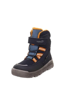 Детские зимние ботинки Superfit Mars Gore-Tex 32 р сапоги мальчику синий/оранжевый