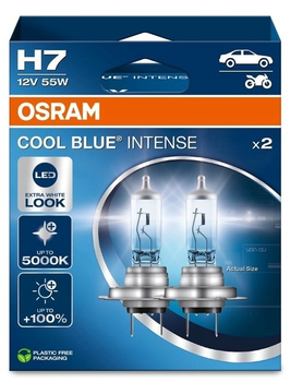 Żarówka halogenowa OSRAM H7 12V 55W PX26d COOL BLUE INTENSE NEXT GEN 5000K 2 szt (64210CBN-2HB) (4062172387538)