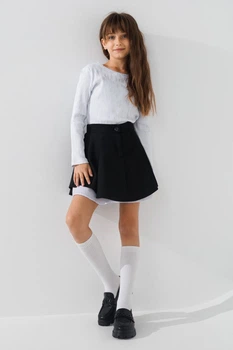Лонгслив однотонный для девочки Viollen 5199 146 см Белый (2000990710628D) shop (2000990710628)