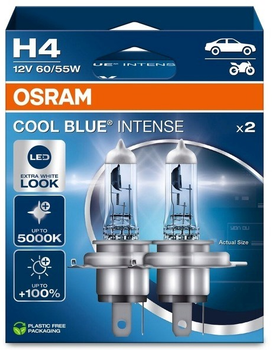 Żarówka halogenowa OSRAM H4 12V 60/55W P43t COOL BLUE INTENSE NEXT GEN 5000K 2 szt (64193CBN-2HB) (4062172387415)