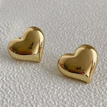 Серьги сердечки гвоздики СГ3000-3
