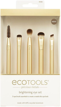 Zestaw pędzli do makijażu Ecotools Precious Metals Brightening Eye Set 5 szt (79625438581)