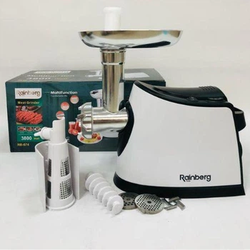 Мясорубка Rainberg RB-674 3000W с насадкой соковыжималкой для томатного сока