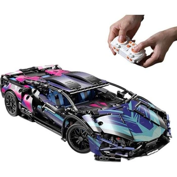 ️ Конструктор машинка на радиоуправлении Lamborghini Cyberpunk – 1314 деталей, маштаб 1:14