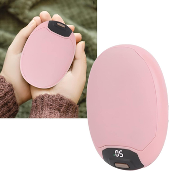 Портативний обігрівач для рук - PowerBank 6000 мАг. Рожевий