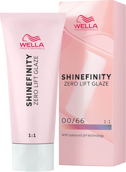 Krem-żel tonujący do włosów Wella Professionals Shinefinity Zero Lift Glaze 00/66 Violet Booster 60 ml (4064666058306)