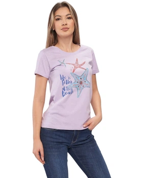 Футболка женская Lee Cooper 20196068.PR1 S фиолетовая (4894534347863)