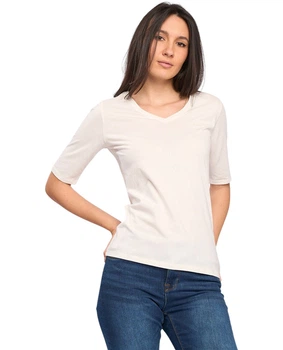 Футболка жіноча з рукавом середньої довжини Lee Cooper 20196116.W13 L кремова (5942723034007)