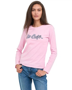 Футболка с длинным рукавом (лонгслив) женская Lee Cooper 20196181.2809 L розовая (5942723123541)
