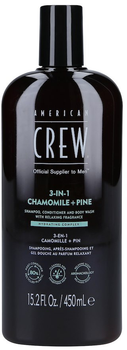 Шампунь American Crew Relaxing Chamomile & Pine 3in1 для волосся та тіла 450 мл (738678003329)