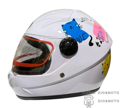 Шолом MotoTech HF-909 WHITE/E27 (дитячий закритий біле скло) Розмір - S