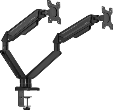 Uchwyt biurkowy do monitorów Anda Seat Stealth II Duo 17-32" Black (AD-W-A6D-2S-BB)