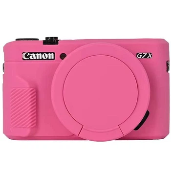 Чехол для фотокамеры Canon g7x Mark III Силиконовый Розовый