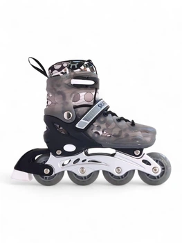Роликовые коньки раздвижные Skates Inline K239A размер 39-42 Grey-Black
