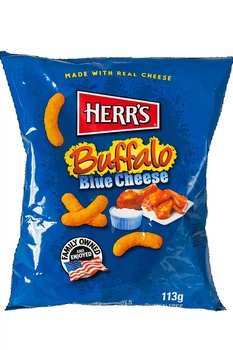 Снек кукурузный со вкусом голубого сыра Buffalo Blue Cheese Herr's 113г. (072600069121)