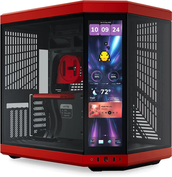 Корпус Hyte Y70 Touch Infinite Black-Red Mid-Tower E-ATX with PCIE 4.0 cable (CS-HYTE-Y70TTI-RB)