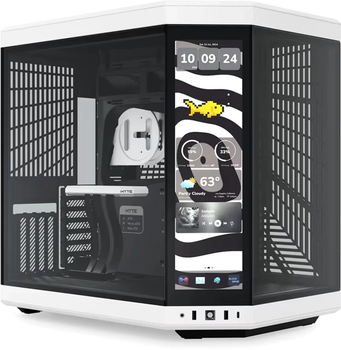 Корпус Hyte Y70 Touch Infinite Black-White Mid-Tower E-ATX with PCIE 4.0 cable (CS-HYTE-Y70TTI-WB)