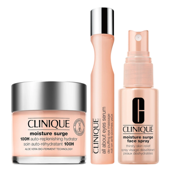 Zestaw Clinique Moisture Surge 100H Hydrator krem nawilżający 75 ml + spray do twarzy 30 ml + Serum All About Eyes 15 ml (192333095157)