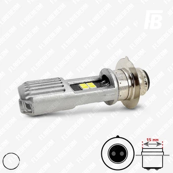 Лампа LED цоколь P15d (P30d для мотоциклов H6M) 12 В SMD 2835*08 (белый)