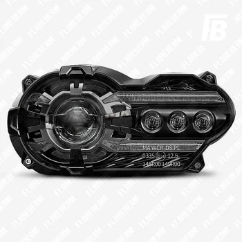 Фара головного света 01 для мотоциклов BMW R 1200 GS R 1200 GS GSA Adventure светодиодная (LED) чёрная