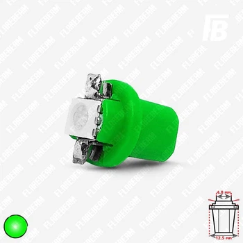 Лампа LED цоколь B8.5d (BX85d BAX85d) 12 В SMD 5050*01 (зелёный)