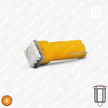 Лампа LED цоколь T5 (W1.2W безцокольна) 12 В SMD 5050*01 (оранжевий)