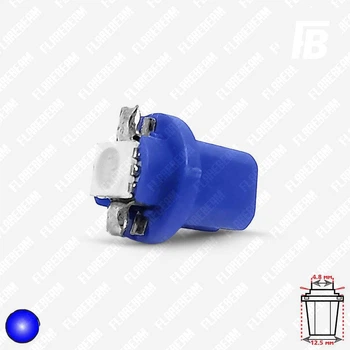 Лампа LED цоколь B8.5d (BX85d BAX85d) 12 В SMD 5050*01 (синий)