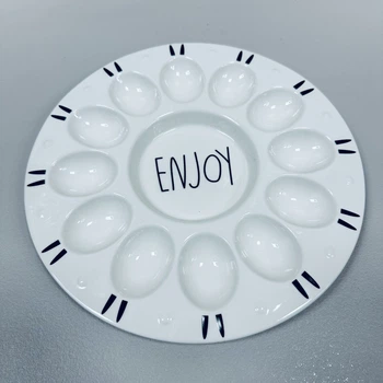 Блюдо керамическое для яиц "Enjoy" 26 см Stenson MC5086