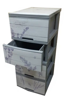 Комод Пластиковый Алеана "Лаванда" Серый 123093