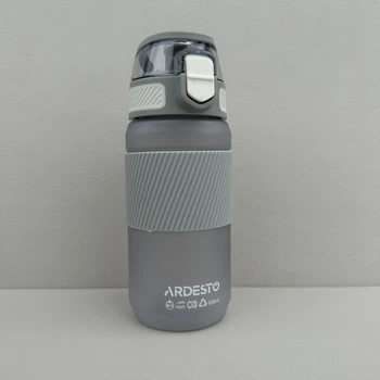 Пляшка для води пластикова 600 мл Ardesto Spring AR2260SG сіра