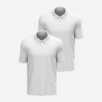 Набор поло длинных мужских Stedman Lux Polo ST9060-WHI-WHI L 2 шт Белый (RAY2000000035888)