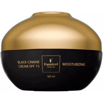 Крем для лица Famirel Black Caviar Moisturizing Cream SPF 15 Увлажняющий с экстрактом черной икры 50 мл (7290114086387)