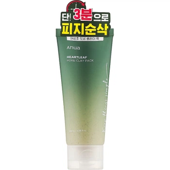 Маска для лица Anua Heartleaf Pore Clay Pack Глиняная смывная с каолином и бентонитом 100 мл (8809640734281)
