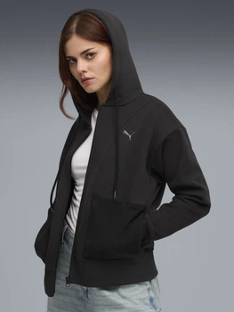Толстовка на блискавці жіноча Puma Her 63301101 XL Black (4069157655477)