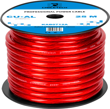 Kabel Cabletech 4Ga OD10mm CU+AL 25m Red (KAB0712A)