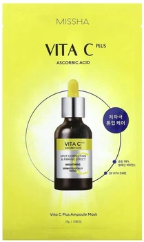 Ампульна тканинна маска для обличчя з вітаміном С Missha Vita C Plus Ampoule Mask 27 г (8809747944040)