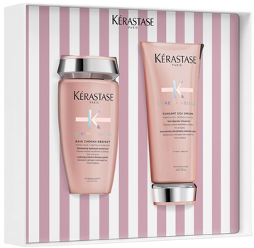 Zestaw do pielęgnacji włosów Kerastase Chroma Absolu szampon 250 ml + odżywka 200 ml (3474637275198)