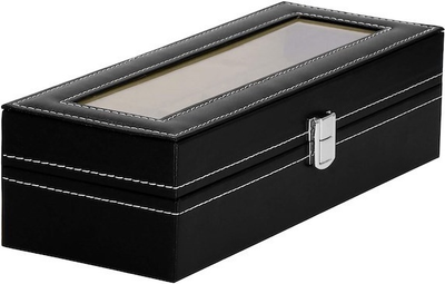 Шкатулка для годинників Springos HA1052 чорна 30 x 11 x 8 см (5907719433233)