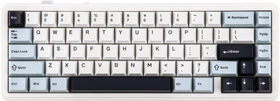 Безпровідна механічна клавіатура з Hot-Swap AULA F65 White-Blue