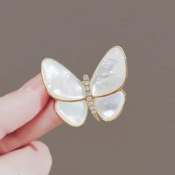 Брошь бабочка Butterfly булавка в виде белой бабочки