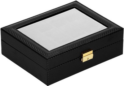 Шкатулка для годинників Springos HA1057 чорна 25 x 20 x 8 см (5907719433288)