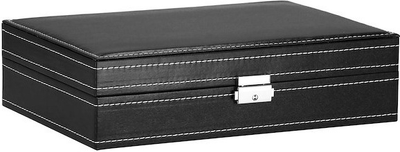 Шкатулка для годинників Springos HA1061 чорна 33 x 20 x 8 см (5907719433325)