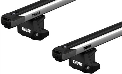 Багажник в штатные места в рейлингах Thule Slidebar Evo для Toyota Highlander (mkIII) 2013-2020 (TH 892-7107-7013)