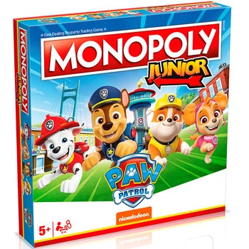 Настільна гра PAW PATROL Movie - Monopoly Junior (Щенячий патруль) ENG (WM04163-EN1-6)