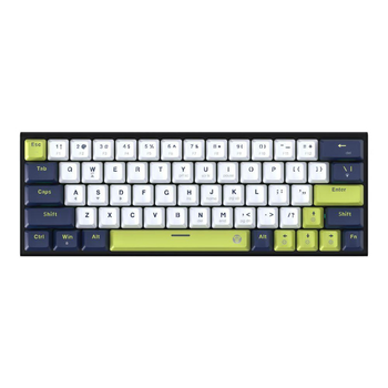 Клавіатура Ігрова Fantech ATOM63 MK874V2 Mori Blue Switch Колір Білий
