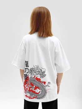 Футболка жіноча оверсайз Dubhumans Тінь дракона Білий 3XL-4XL (SD-TWO-W-3XL4XL)
