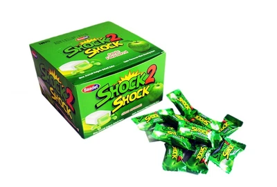 Жевательная резинка Shock Shock Шок-Шок Яблоко 100 шт